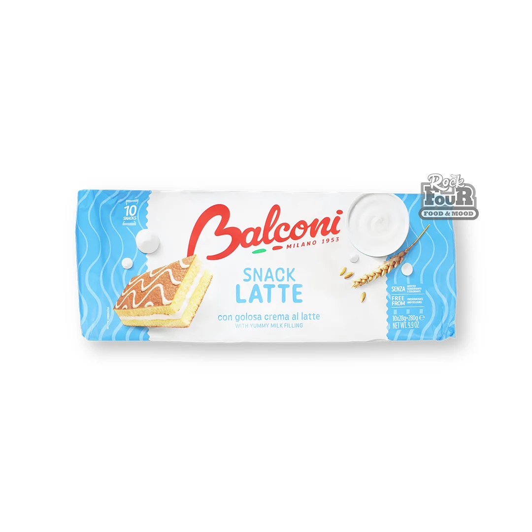 Թխվածք «Balconi Snack Latte» կաթնային միջուկով 10հատ 280գ